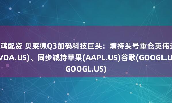 瑶鸿配资 贝莱德Q3加码科技巨头：增持头号重仓英伟达(NVDA.US)、同步减持苹果(AAPL.US)谷歌(GOOGL.US)