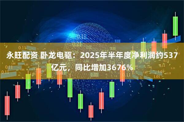 永旺配资 卧龙电驱：2025年半年度净利润约537亿元，同比增加3676%